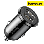 Baseus Chargeur de voiture USB 4.8A - Noir-CCALLP-01