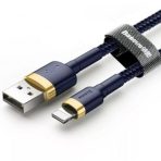 Baseus Cable  USB vers Lightning Bleu+Or 1m 2.4A  -CALKLF-BV3 – Image 2