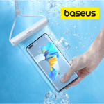 Baseus Sac étanche pour téléphone cover Waterproof Phone Bag Pro BLANC - FMYT000002