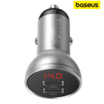 Baseus Chargeur de voiture  2x USB, 4.8A 24W -Argent -CCBX-0S