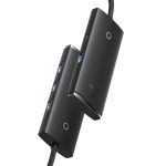 Baseus Adapteur 4-Port USB-A HUB Adapter /USB-A to USB 3.0*4/ 25cm Black-WKQX030001