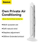 Baseus Ventilateur de Bureau à Clip pour Écran – Silencieux et Réglable – ACQS000002
