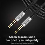Baseus Câble Audio Jack 3.5mm Mâle vers Mâle 1m - CAM30-BS1