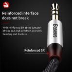 Baseus Câble Audio Jack 3.5mm Mâle vers Mâle 1m - CAM30-BS1 – Image 2