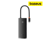 Baseus Adaptateur 5 in 1 Type-C To  HDMI+USB3.0*3+PD - Noir - WKQX040001