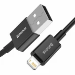 Baseus Câble USB  Vers Lightning pour iPhone/iPad 2.4A  1m  Noir- CALYS-A01 – Image 3