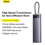 Baseus Adapteur 12 en 1 Multifunctional Type-C HUB - WKWG020213