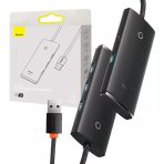 Baseus Adapteur USB  HUB hub /4-Port USB  25cm -Black - WKQX080001 – Image 3