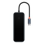 Baseus Adapteur 5-Port Type-C HUB /Type-C to HDMI*1+USB3.0*2+USB2.0*1+Type-C - Gray-WKJZ010213
