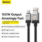 Baseus CoolPlay Series Câble 100W Rapide USB vers USB-C 1m - CAKW000601