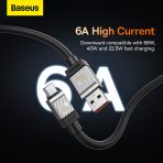 Baseus CoolPlay Series Câble 100W Rapide USB vers USB-C 1m - CAKW000601 – Image 4