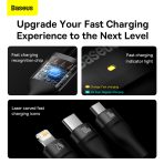 Baseus Flash Series II Câble 100W 3-en-1 USB vers M + L + C 1.2m - CASS030001 – Image 6