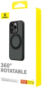 Baseus Coque Magnetic Phone  for iPhone 15 Pro - Black - p60160500103-02 – Image 3