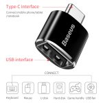 Baseus Mini Adapteur USB Femelle Vers TYPE-C Male - CATOTG-01