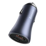 Baseus Charger Car Charger U+C 40W With Simple wiring USB For Type-C 5A 1.0-Dark Gray-ccjd-0g