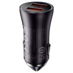 Baseus Chargeur de voitureContactor Max, 2x USB, 60W -gris- CGJM000013
