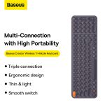 Baseus K01B Clavier Sans Fil Tri-Mode - B00955504833-00