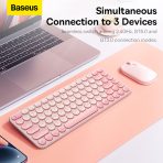 Baseus K01A Clavier Sans Fil Tri-Mode Rose - B00955503413-00 – Image 2