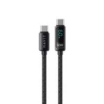 Havit By Baseus – Cable tressé 60W Type C – Type C avec afficheur LED - Ultra rapide