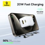 Baseus Palm Chargeur Rapide 2 Ports C+U 20W + Cable C 60W - P10111608213-01 – Image 3