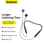 Baseus Bowie P1 Écouteurs Sans Fil Tour de Cou - Noir - A00025800113-Z1