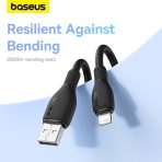 Baseus Pudding Series Câble de Charge 1.2m USB vers Lightning 2.4A - P10355700111-B1 – Image 2
