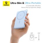 Baseus PicoGo Power Bank Magnétique Qi2 5000mAh 20W avec Support Rotatif – Bleu - P10076800313-00