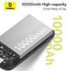 Baseus Power Bank 10000mAh 30W avec 2 Câbles USB-C Intégrés - P10055008113-00 – Image 4
