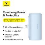 Baseus Compact Power Bank Type C 20W Charge Rapide 5000mAh - P10068306313-00