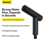 Baseus Pistolet/lave-auto gris foncé + tuyau télescopique 15m et connecteur universel - CPGF020213