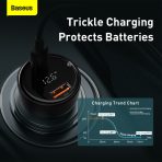 Baseus Chargeur De Voiture Affichage Numérique U+C 100W Black Avec Cable TYPE-C - TZCCZX-01 – Image 5